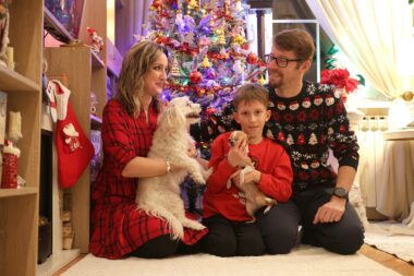 Erika, Leonard i Blaž s Elzom i Čekoslavom / Foto: Bruno Jobst