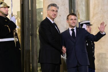 Andrej Plenković i Emmanuel Macron