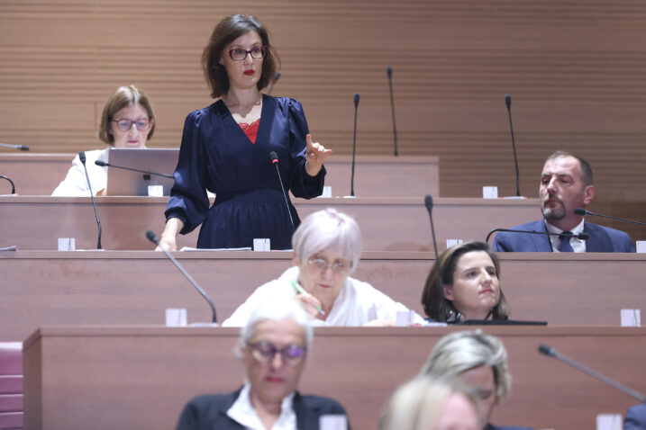 Dalija Orešković žestoko u slobodnom govoru / Patrik Macek/PIXSELL