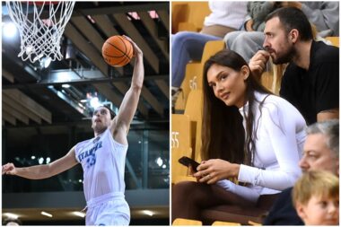 Filipa Vujičića protiv Samobora je bodrila i djevojka Laura Gnjatović/D. MICULINIĆ