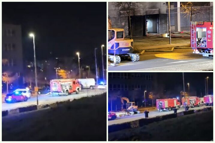 Požar u kampusu na Trsatu / Foto screenshot / snimio čitatelj