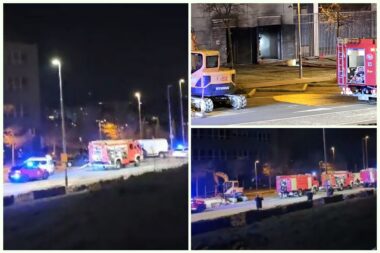 Požar u kampusu na Trsatu / Foto screenshot / snimio čitatelj