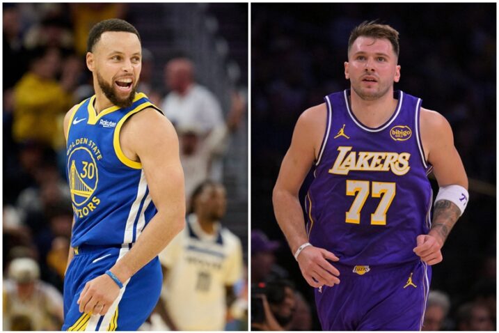 Stephen Curry i Luka Dončić/Foto REUTERS
