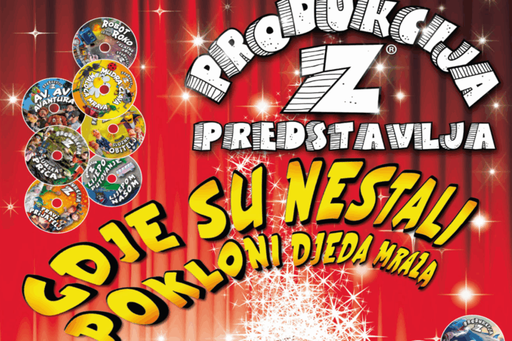 Ansambl dječjeg kazališta „Z- produkcija“ će u petak u 12 sati u Domu kulture izvesti kazališnu predstavu za djecu „Gdje su nestali pokloni Djeda Mraza" / Foto D. Prpić