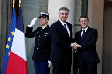 Andrej Plenković i Emmanuel Macron / Foto: REUTERS