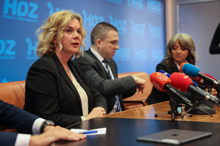 Željana Zovko i Tomislav Sokol otvoreno staju uz ideju osnivanja trećeg entiteta / Photo: Denis Kapetanovic/PIXSELL