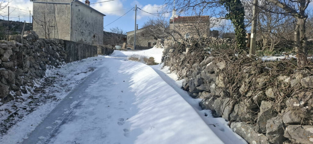 otok Cres, snijeg, 2026, siječanj