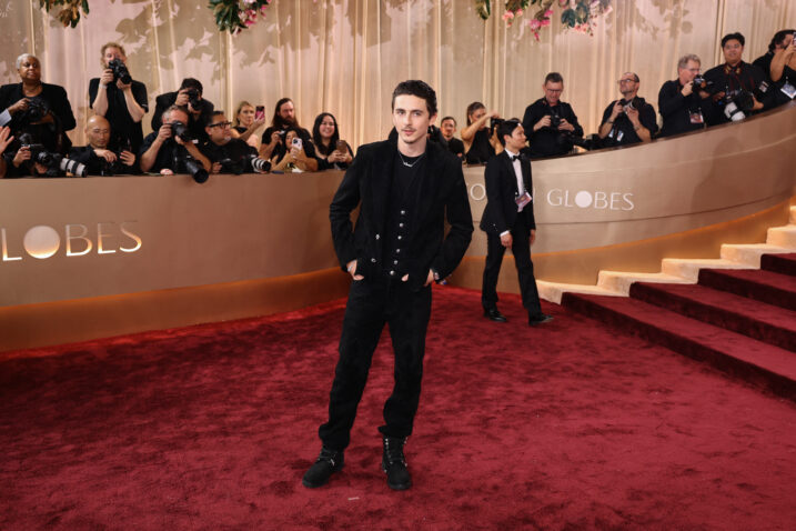 Glumac Timothee Chalamet na dodjeli Zlatnih globusa, Foto: Reuters
