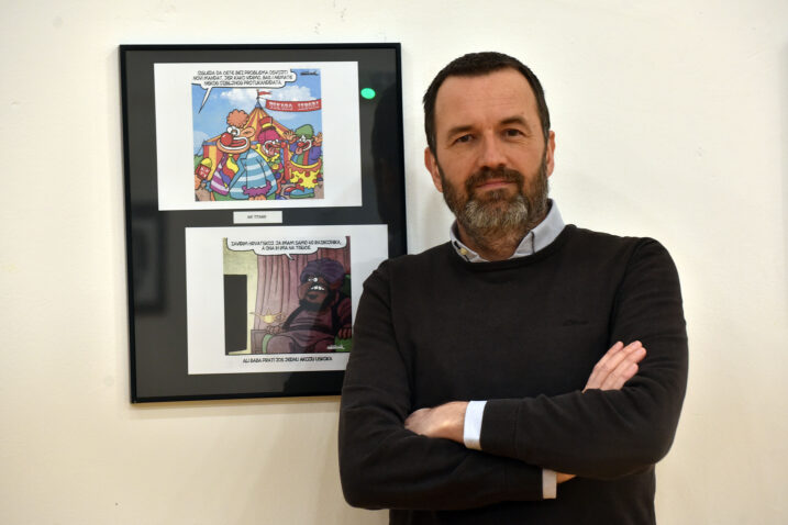 Izložbu je otvorio Nik Titanik, predsjednik HDK-a Nikola Plečko / Foto Davor Kovačević