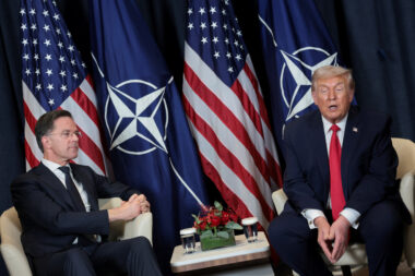 Mark Rutte i Donald Trump / REUTERS