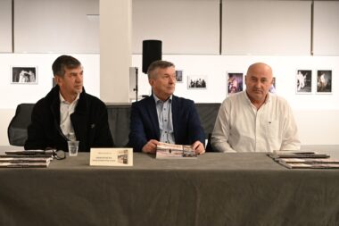 Robert Anić, Mićo Jurjević i Ivan Mitrović na predstavljanju knjige / Foto Ana Križanec