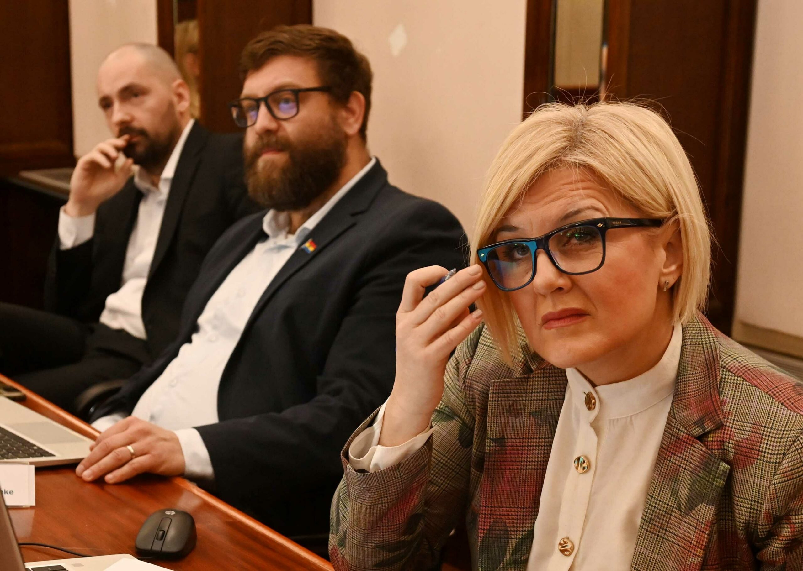 Iva Rinčić sa zamjenicima Aleksandrom Sašom Milakovićem i Vedranom Vivodom / Foto Marko Gracin