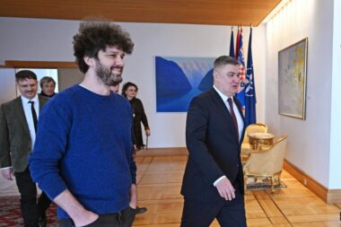 Igor Bezinović i Zoran Milanović / Foto: Ured predsjednika