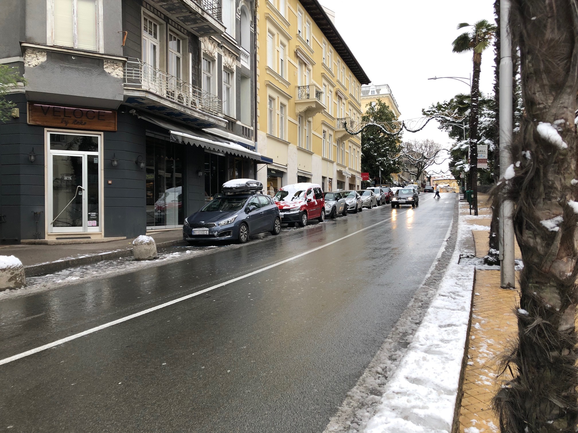 Snijeg u Opatiji / Foto: Slavka Aničić