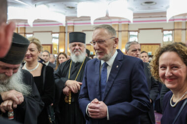 Davor Božinović izaslanik predsjednika Vlade Republike Hrvatske, sudjelovao je na primanju povodom pravoslavnog Božića koje priređuje Srpsko narodno vijeće. / Foto: Sanjin Strukić/PIXSELL