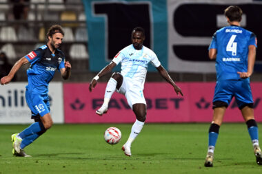 Merveil Ndockyt u nadmudrivanju s Marijom Marina i Lukom Škaričićem/Foto Arhiva NL