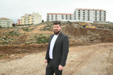 Kastav je godinama u vrhu po gospodarskom rastu - Matej Mostarac na gradilištu nove škole u Rešetarima / Foto Nikola BLAGOJEVIĆ