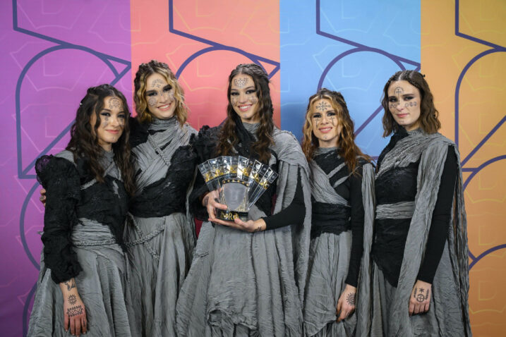 Članice Leleka s pobjedničkom statuom Dore, Foto: NEVA ŽGANEC/PIXSELL