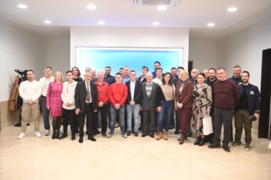 Laureati iz tehničke kulture na primanju kod gradonačelnice Ive Rinčić / Foto Nikola Blagojević