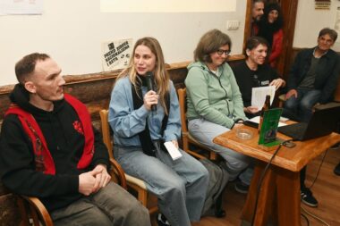 Peter Korošec, Barbara Rajgelj i Monika Weiss / Foto Marko GRACIN