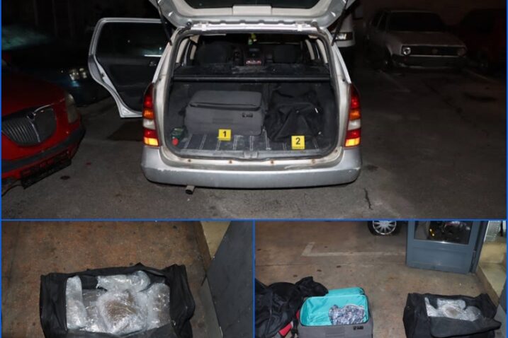 Zapljena- torbe pune marihuane i amfetamina / Foto: PU zagrebačka