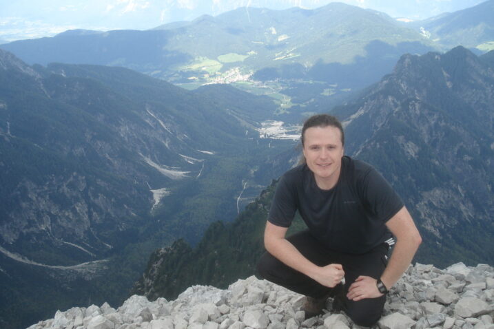 Tomislav Majnarić na vrhu Mala Mojstrovka 2332m / Privatna arhiva