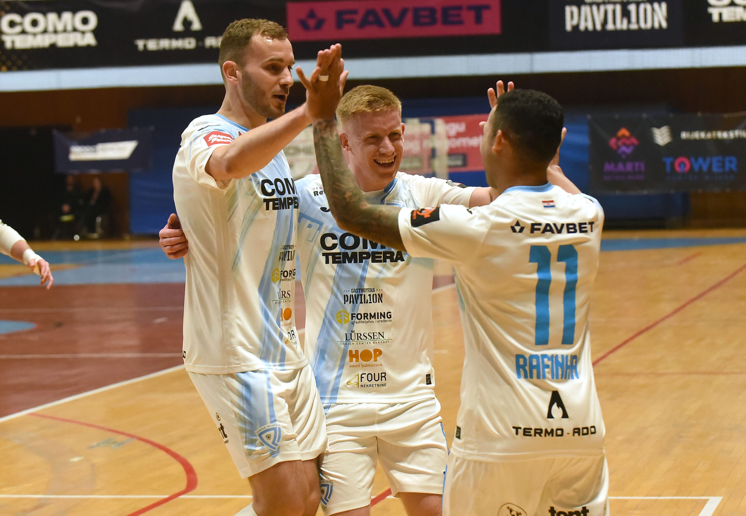 Luka Suton, Teo Turk i Rafinha/Foto D. MICULINIĆ