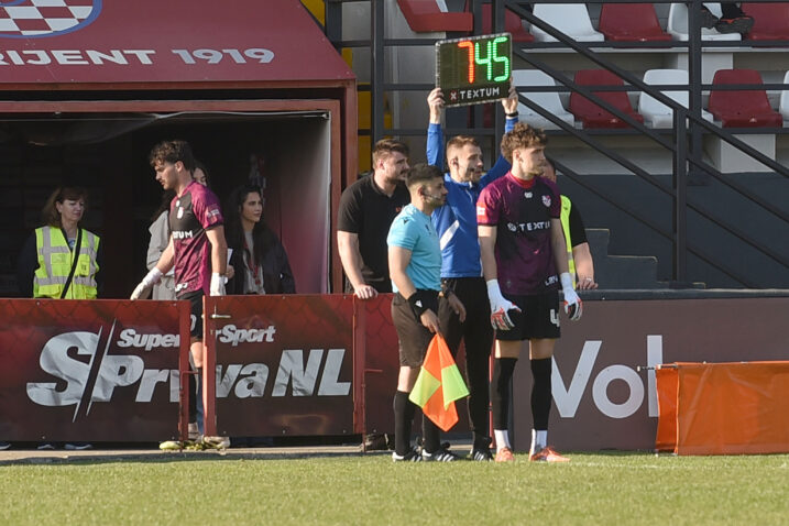 Gabriel Pehar ušao je u igru istekom prvoga poluvremena nakon isključenja Vice Baždarića/Foto D. MICULINIĆ