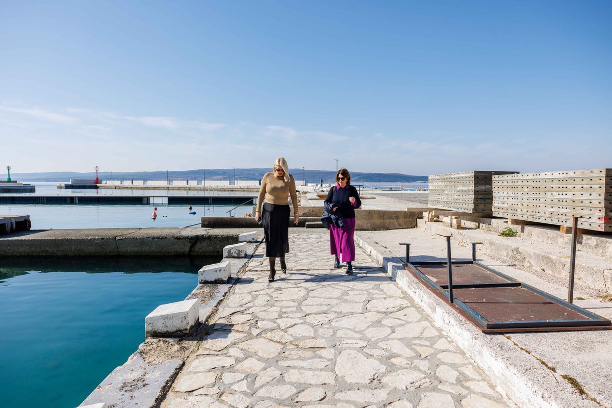Radove je obišla gradonačelnica Ivona Matošić Gašparović u pratnji resorne pročelnice Vjekoslave Glavan / Foto Marino Klement