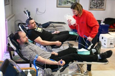 Akcija darivanja krvi u Malom Lošinju / Foto Bojan Purić