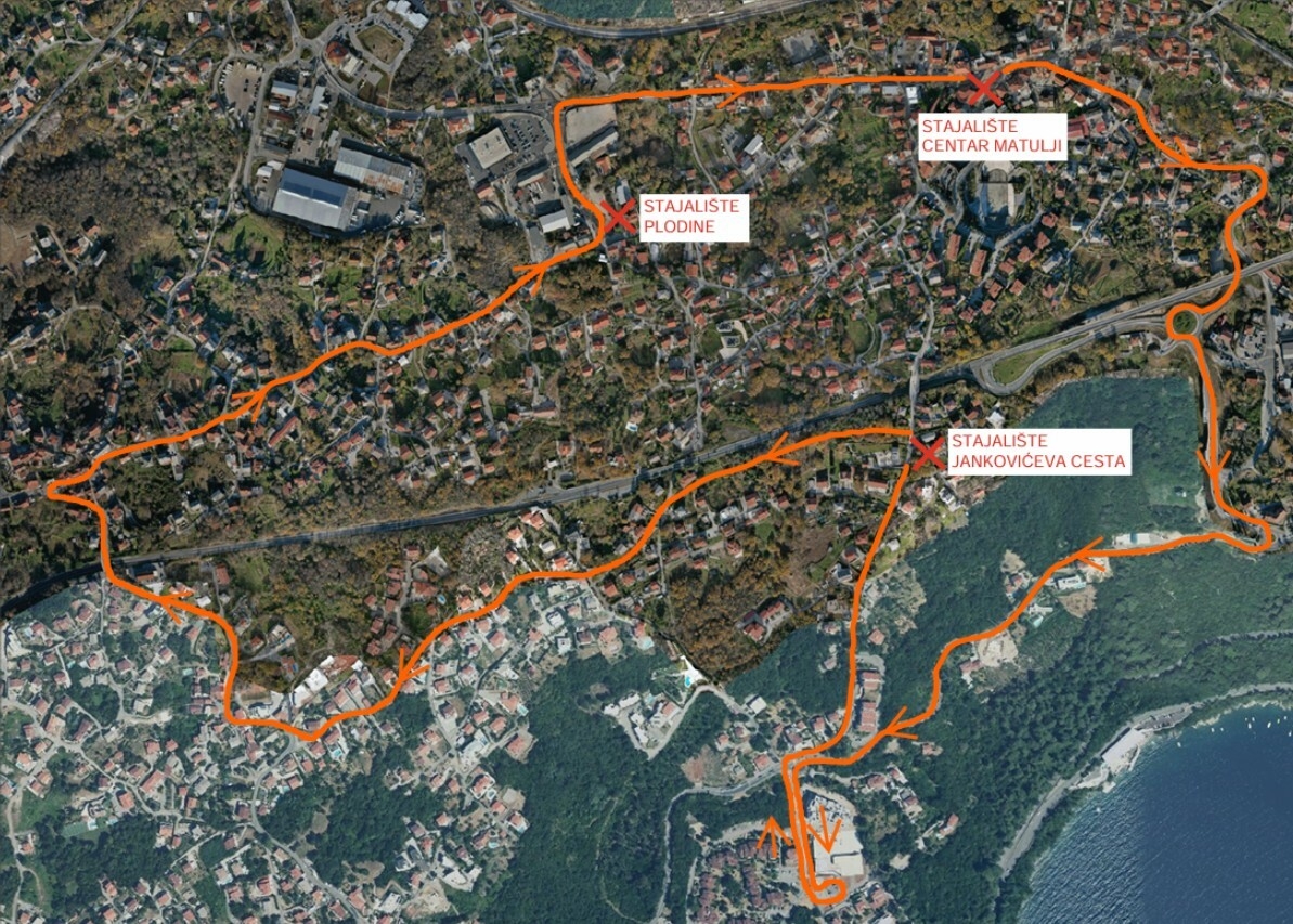 Karta prometovanja organiziranog prijevoza