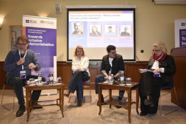 Sudionici jednog od panela - dr. Nicolas Moll, Amina Krvavac, Ilir Vitija i Branka Vierda / Foto Matea Jurčić