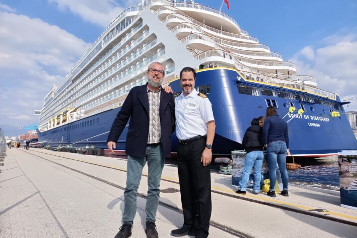 Naš novinar Marinko Glavan i Franko Papić / Foto Nikola BLAGOJEVIĆ