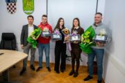 Robert Marčelja, Filip Ćejić, Celestina Juretić, Idora Ban i Mauro Barčić Foto O. Jelenje