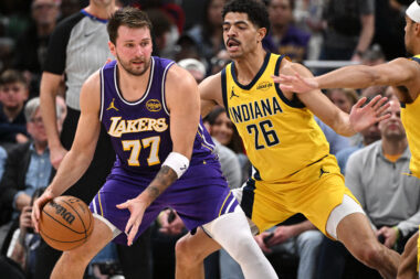 Luka Dončić i Ben Sheppard/Foto REUTERS