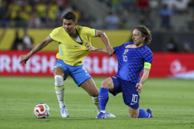 Casemiro i Luka Modrić/Foto REUTERS