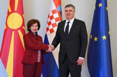 Gordana Siljanovska-Davkova i Zoran Milanović / Foto Ured predsjednika Republike Hrvatske / Dario Andrišek, Filip Glas