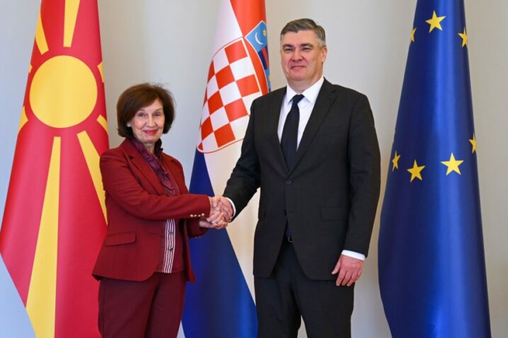 Gordana Siljanovska-Davkova i Zoran Milanović / Foto Ured predsjednika Republike Hrvatske / Dario Andrišek, Filip Glas