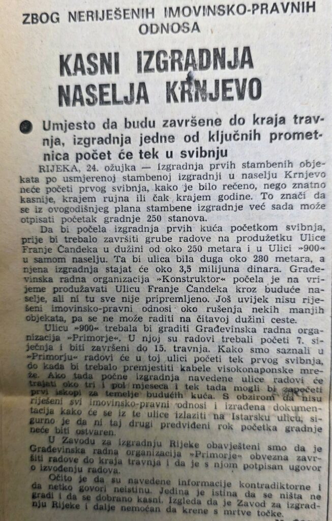 Novi list. ožujak 1980.