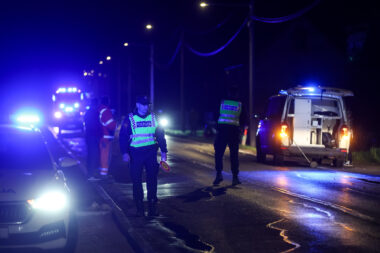 Policijski očevid nakon teške prometne nesreće u Donjoj Zelini - poginula osoba u invalidskim kolicima / Foto: Igor Kralj / PIXSELL