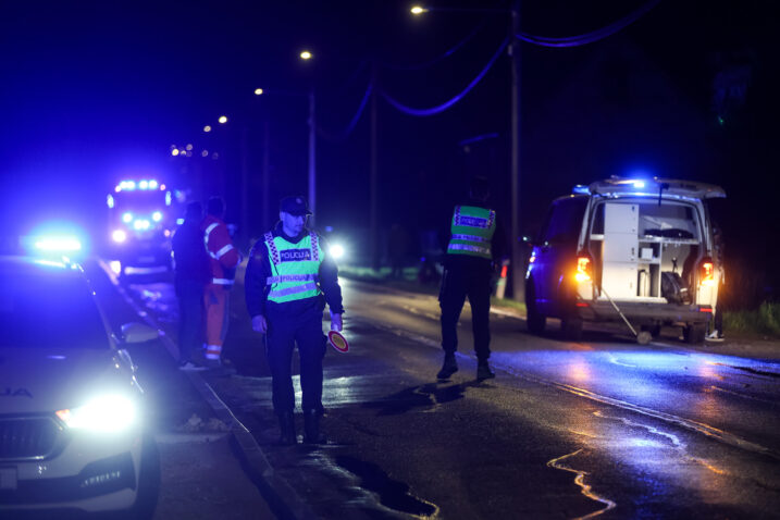 Policijski očevid nakon teške prometne nesreće u Donjoj Zelini - poginula osoba u invalidskim kolicima / Foto: Igor Kralj / PIXSELL