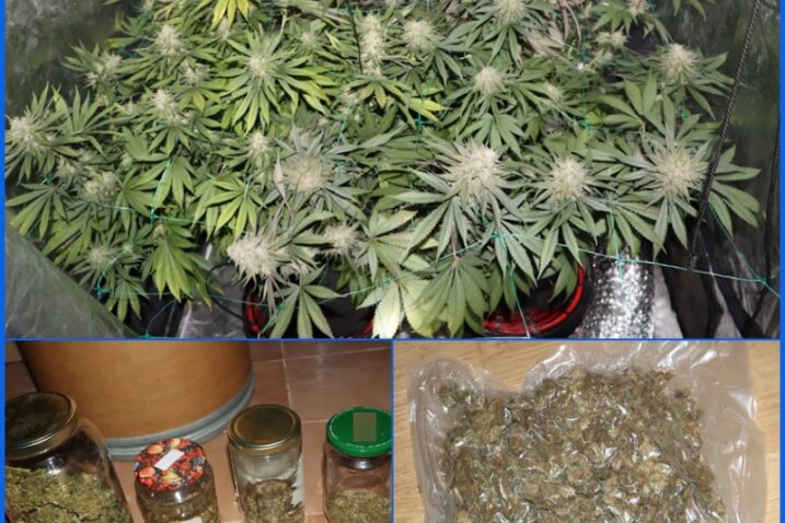 Improvizirani laboratorij, tzv. indoor uzgoj marihuane iz doma 47-godišnjaka / Foto: PU zagrebačka