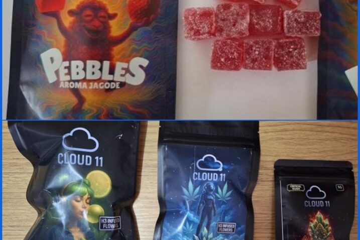 Policija zaplijenila 35-godišnjaku hrpu gumenih bombona, ovako izgledaju pakiranja / Foto: PU međimurska