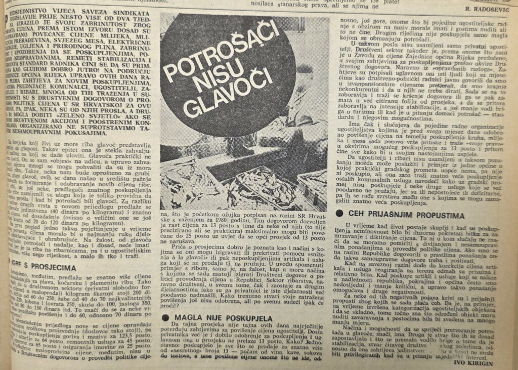 Novi list, subota, 29. ožujka 1980.