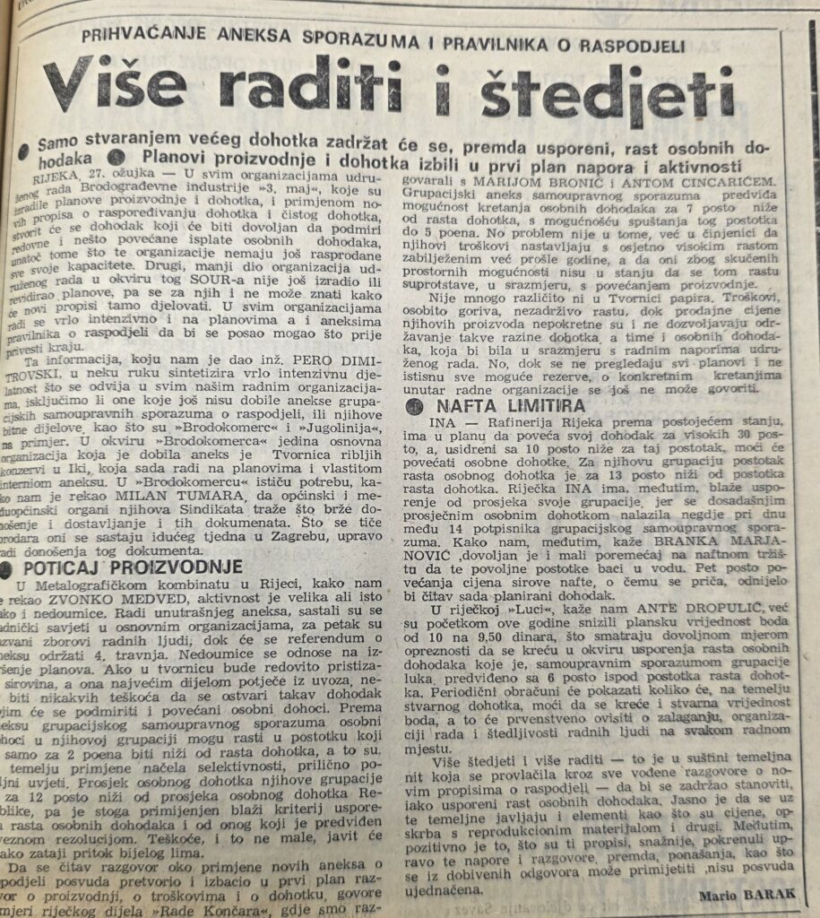 Novi list, 28. ožujka 1980.