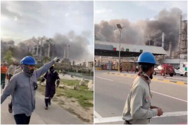 Napad na saudijsku luku Ras Tanura / Foto Social Media/via REUTERS