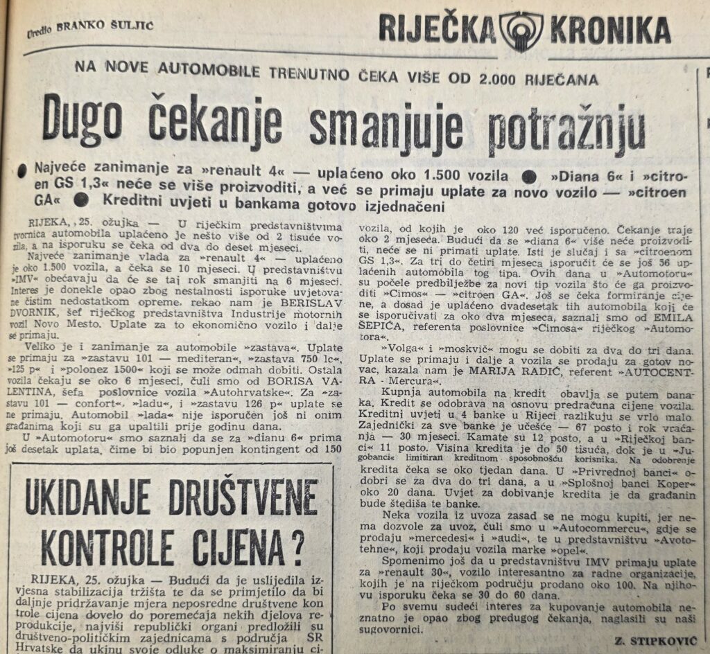 Novi list, 26. ožujka 1980.