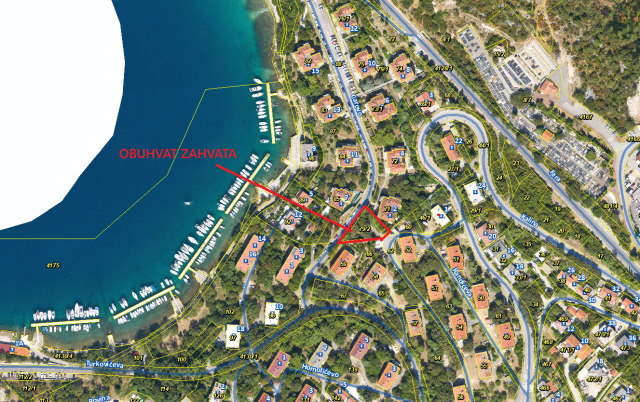 Pozicija budućeg parkirališta u Kraljevici / Foto: Grad Kraljevica