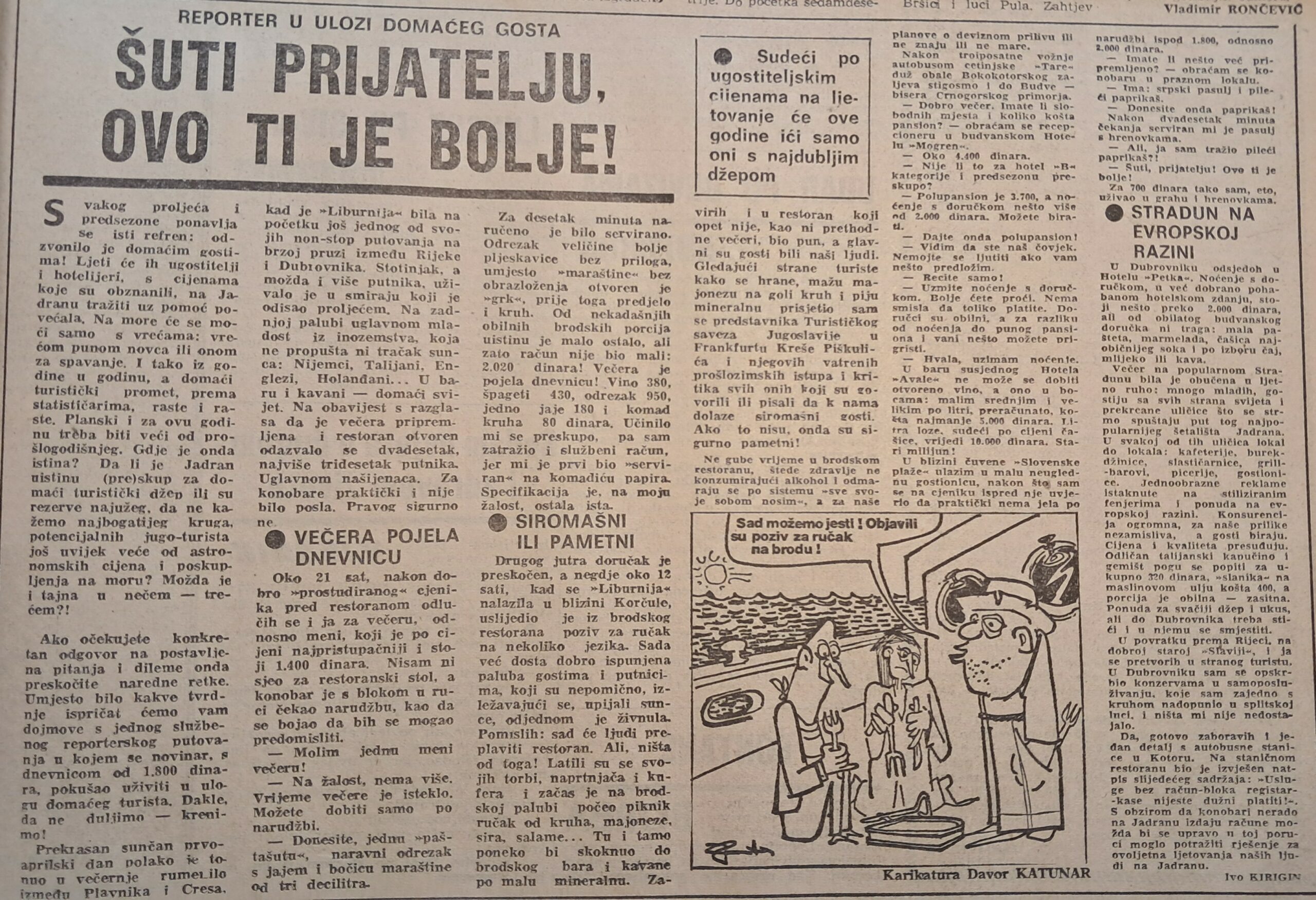 Novi list, 13. travnja 1986.