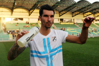 Nikola Pokrivač nakon pogotka za Bijele u Žilinu/Foto Arhiva NL